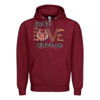 Burgundy For The Love Of The Tiger Zipper Hoodie - Bettercallsaul