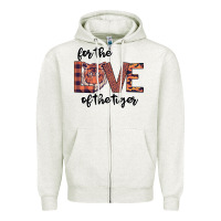 Oatmeal Heather For The Love Of The Tiger Zipper Hoodie - Bettercallsaul