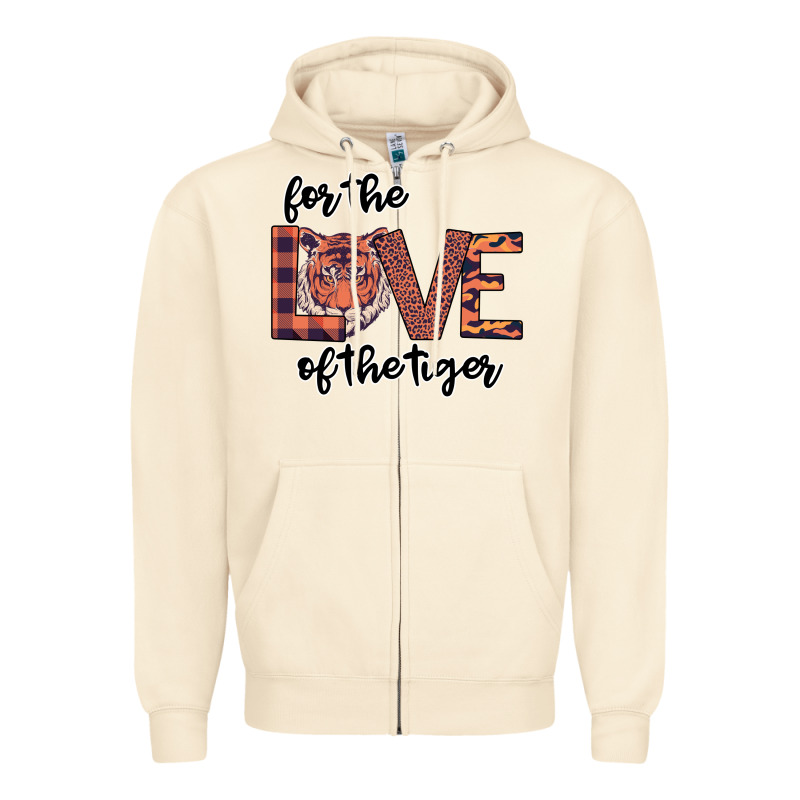 For The Love Of The Tiger Zipper Hoodie by Bettercallsaul | Teevron