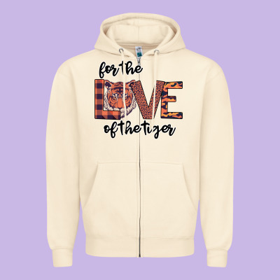 For The Love Of The Tiger Zipper Hoodie Designed By Bettercallsaul