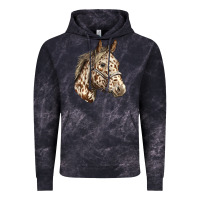 Cloud Black appaloosa horse Vintage Hoodie - LillyAllenDesigns