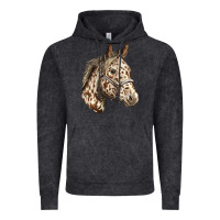Vintage Black appaloosa horse Vintage Hoodie - LillyAllenDesigns