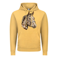 Vintage Mustard appaloosa horse Vintage Hoodie - LillyAllenDesigns
