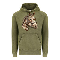 Vintage Olive appaloosa horse Vintage Hoodie - LillyAllenDesigns