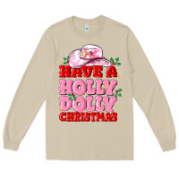 Mushroom have a holly dolly christmas Long Sleeve Tee - MaliasSmallBusiness