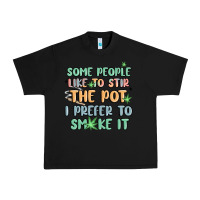 Black some people like to stir the pot i prefer to smoke Urban Heavy Tee - MaliasSmallBusiness