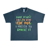 Midnight Navy some people like to stir the pot i prefer to smoke Urban Heavy Tee - MaliasSmallBusiness