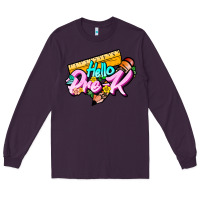 Plum hello pre k Long Sleeve Tee - JahusDesignShop
