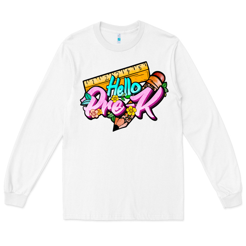 Hello Pre K Long Sleeve Tee by JahusDesignShop | Teevron