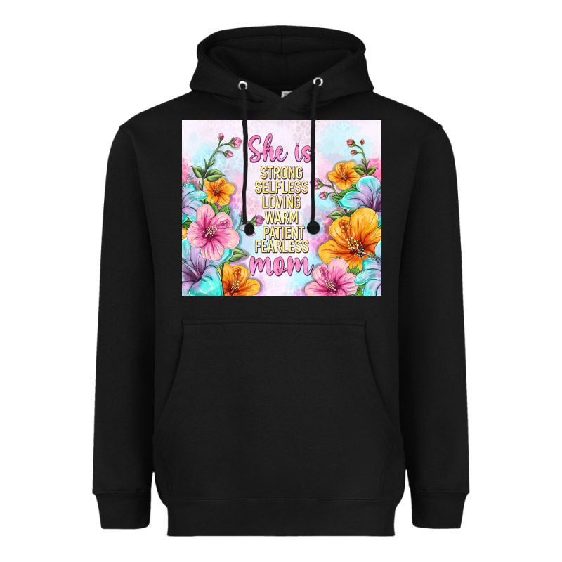 She Is Mom With Flowers Heavyweight Hoodie by TumblerDesignByShophia | Teevron