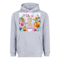 Heather Grey she is mom with flowers Heavyweight Hoodie - TumblerDesignByShophia