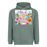 Sage she is mom with flowers Heavyweight Hoodie - TumblerDesignByShophia