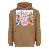Toasted Coconut she is mom with flowers Heavyweight Hoodie - TumblerDesignByShophia