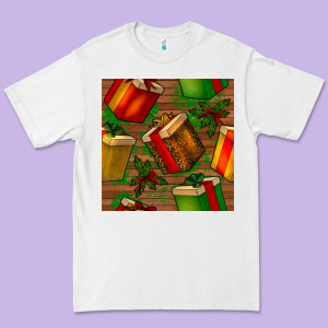 Christmas Gift Box Seamless Pattern Premium Tee Designed By Bundleandbundleshop