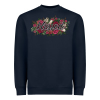 Navy blessed Heavyweight Sweatshirt - NancyCooperArtShop