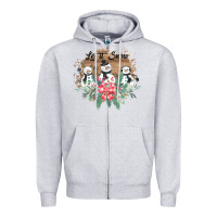 Heather Grey Let it snow Zipper Hoodie - Bettercallsaul