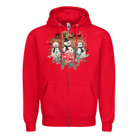 Red Let it snow Zipper Hoodie - Bettercallsaul