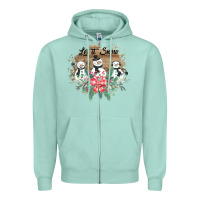 Seafoam Let it snow Zipper Hoodie - Bettercallsaul