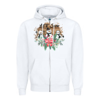 White Let it snow Zipper Hoodie - Bettercallsaul