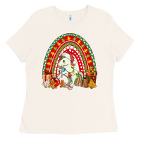 Bone Christmas Unicorn Rainbow Ladies Tee - FaDigitalArtStudio
