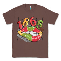 Chestnut 1865 juneteenth lips Classic Tee - MaliasSmallBusiness