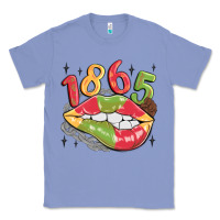 Colony Blue 1865 juneteenth lips Classic Tee - MaliasSmallBusiness