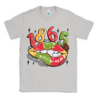 Moon Dust 1865 juneteenth lips Classic Tee - MaliasSmallBusiness