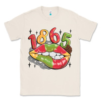 Natural 1865 juneteenth lips Classic Tee - MaliasSmallBusiness