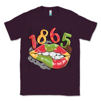 Plum 1865 juneteenth lips Classic Tee - MaliasSmallBusiness