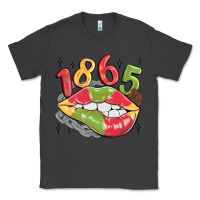 Smoke 1865 juneteenth lips Classic Tee - MaliasSmallBusiness