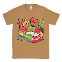 Toasted Coconut 1865 juneteenth lips Classic Tee - MaliasSmallBusiness