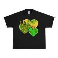 Black st patricks day hearts Urban Heavy Tee - AdoDesignShop