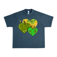Midnight Navy st patricks day hearts Urban Heavy Tee - AdoDesignShop