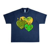 Navy st patricks day hearts Urban Heavy Tee - AdoDesignShop