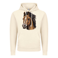 Vintage Artic quarter horse portrait Vintage Hoodie - LillyAllenDesigns