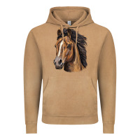 Vintage Camel quarter horse portrait Vintage Hoodie - LillyAllenDesigns