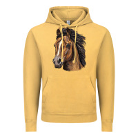 Quarter Horse Portrait Vintage Hoodie | Teevron