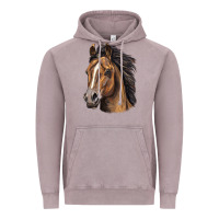 Vintage Zinc quarter horse portrait Vintage Hoodie - LillyAllenDesigns