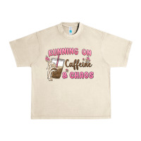 Sandshell running on caffeine & chaos Urban Heavy Tee - MaliasSmallBusiness