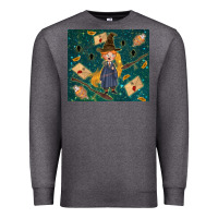 Charcoal Heather wizard boy with mouse Premium Sweatshirt - TumblerDesignByShophia