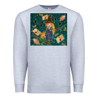 Heather Grey wizard boy with mouse Premium Sweatshirt - TumblerDesignByShophia