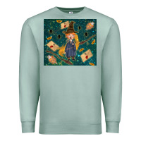 Seafoam wizard boy with mouse Premium Sweatshirt - TumblerDesignByShophia