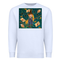 White wizard boy with mouse Premium Sweatshirt - TumblerDesignByShophia
