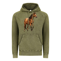 Vintage Olive Quarter Horse Vintage Hoodie - LillyAllenDesigns
