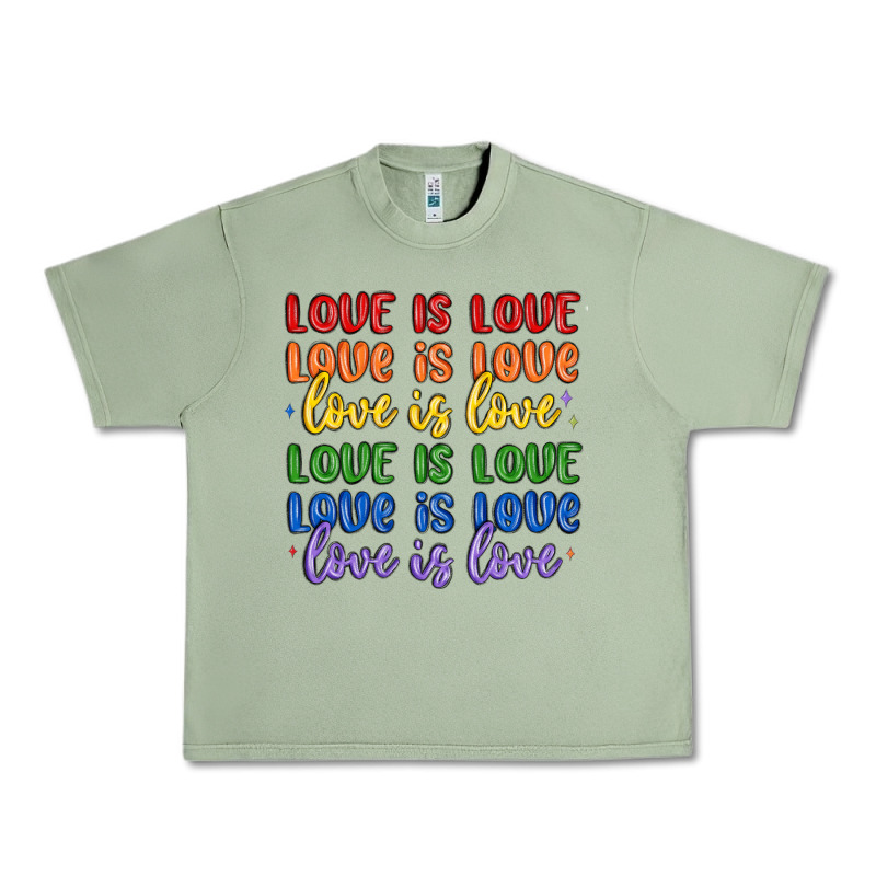 Love Is Love Lgbtq Urban Heavy Tee by MaliasSmallBusiness | Teevron