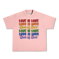 Salmon love is love lgbtq Urban Heavy Tee - MaliasSmallBusiness