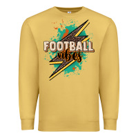 Antique Gold Football Vibes Premium Sweatshirt - HowdyJamesFarm
