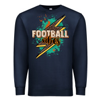 Navy Football Vibes Premium Sweatshirt - HowdyJamesFarm