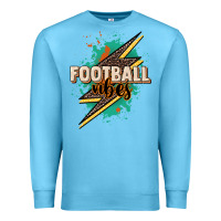 Ocean Blue Football Vibes Premium Sweatshirt - HowdyJamesFarm