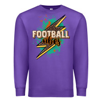 Purple Football Vibes Premium Sweatshirt - HowdyJamesFarm